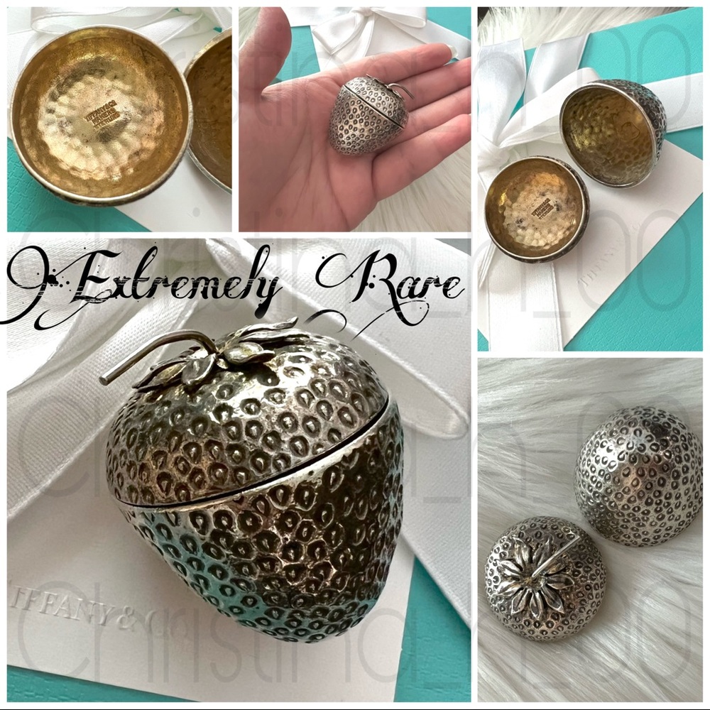 RARE Tiffany & Co. strawberry pill trinket box